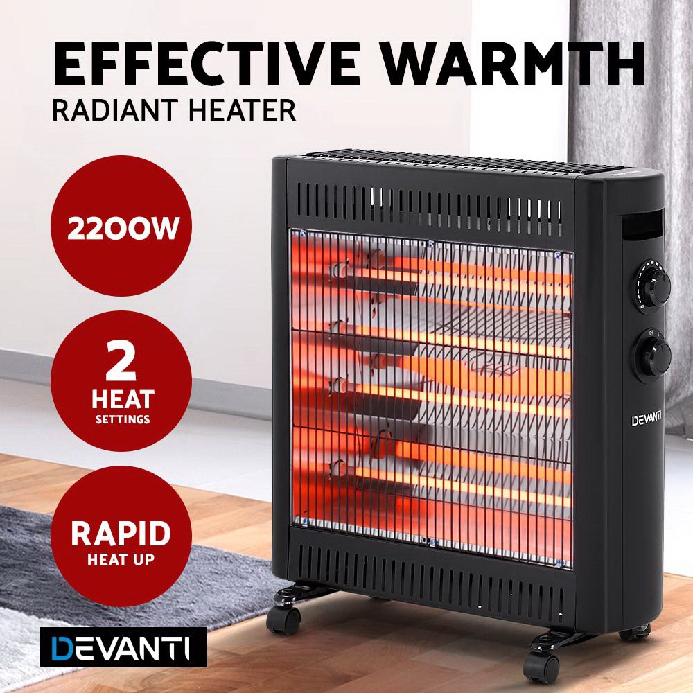 Devanti 2200W Infrared Heater Radiant Heaters - Shop Away Your To-Do List