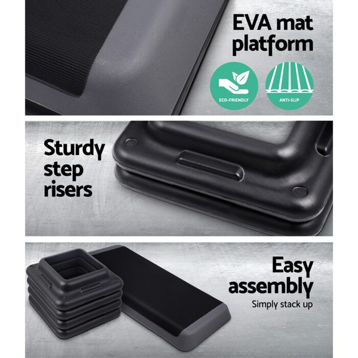 Everfit 3 Level Aerobic Step Exercise Stepper 110cm Gym Home Fitness - Image 5