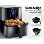 Devanti Air Fryer 7L LCD Fryers Black - Image 6