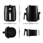 Devanti Air Fryer 2.5L Knob Fryers - Image 2