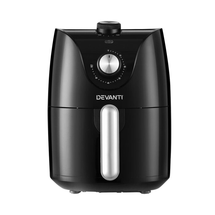 Devanti Air Fryer 2.5L Knob Fryers - Image 3