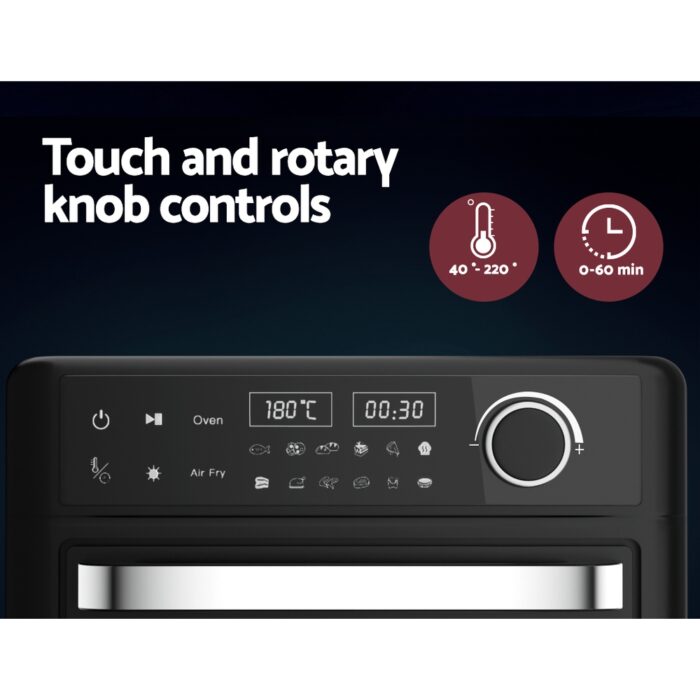 Devanti Air Fryer 15L LCD Fryers Oven - Image 5