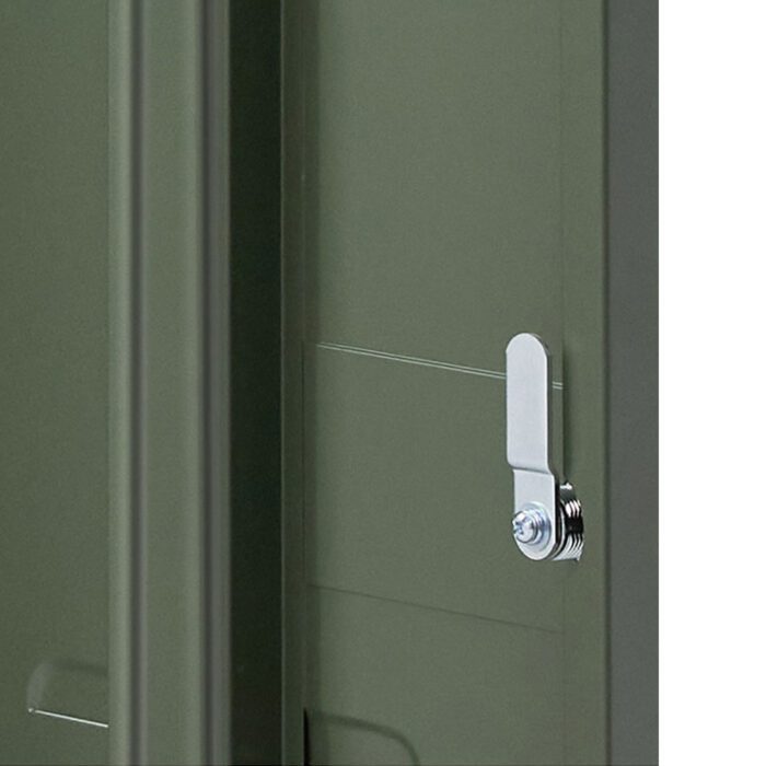 Artiss Bedside Table Metal Cabinet - Green - Image 6