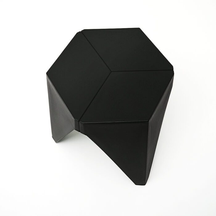 Artiss 2x Bar Stools Puzzle Plastic Foot Stool Black - Image 3