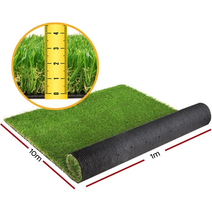 Prime Turf Artificial Grass 30mm 1mx10m Synthetic Fake Lawn Turf Plastic Plant 4-coloured - Image 2