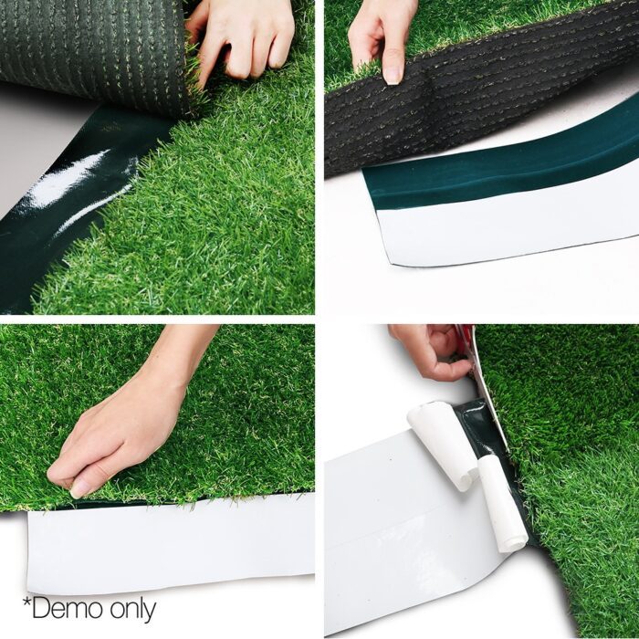 Prime Turf Artificial Grass 15cmx10m Synthetic Self Adhesive Turf Joining Tape Weed Mat - Image 4