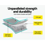 Everfit GoFun 4X1M Inflatable Air Track Mat Tumbling Floor Home Gymnastics Green - Image 5