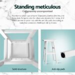 Artiss 4x Bar Stools Kitchen Chairs Wooden White - Image 6