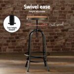 Artiss Bar Table Stools Set Dining Desk Industrial Kitchen Chairs Cafe Pub - Image 5
