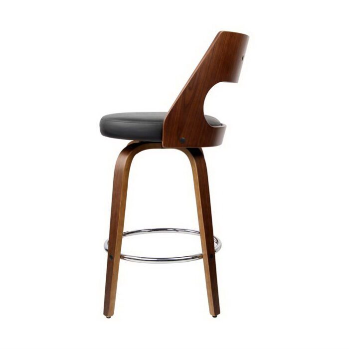Artiss 4x Bar Stools Swivel Leather Chair 65cm - Image 3