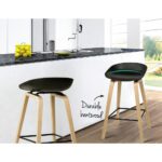 Artiss 2x Bar Stools Wooden - Image 6