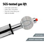 Artiss 4x Bar Stools Linen Padded Gas Lift - Image 6