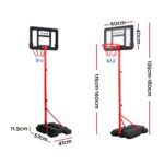 Everfit 1.6M Kids Basketball Hoop Stand System Portable - Image 2