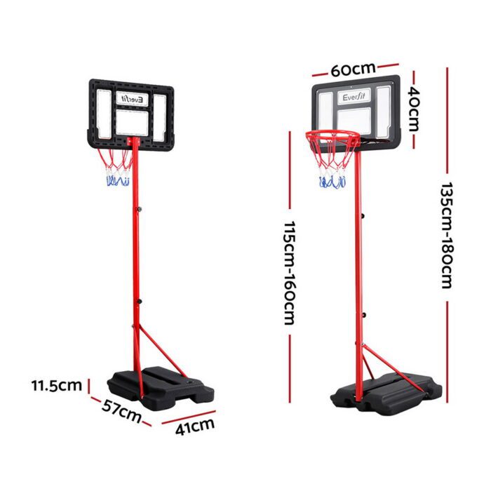 Everfit 1.6M Kids Basketball Hoop Stand System Portable - Image 2