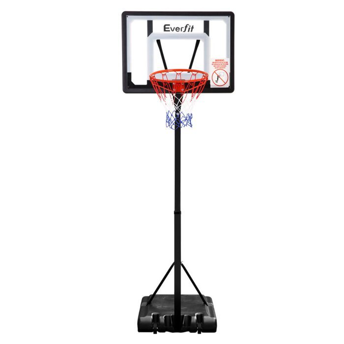 Everfit 2.6M Basketball Hoop Stand System Adjustable Portable Pro Kids Clear - Image 3
