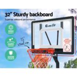 Everfit 2.6M Basketball Hoop Stand System Adjustable Portable Pro Kids Clear - Image 4
