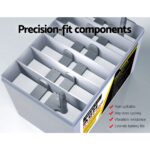 Giantz AGM Deep Cycle Battery 12V 75Ah x2 Box Portable Solar Caravan Camping - Image 6