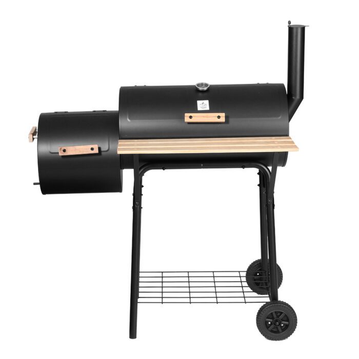 Grillz BBQ Grill 2-In-1 Offset Charcoal Smoker - Image 3