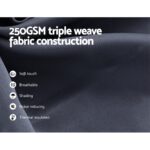 Artiss 2X Blockout Curtains Eyelet 240x230cm Charcoal - Image 5