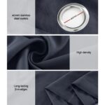 Artiss 2X Blockout Curtains Eyelet 300x230cm Charcoal - Image 6