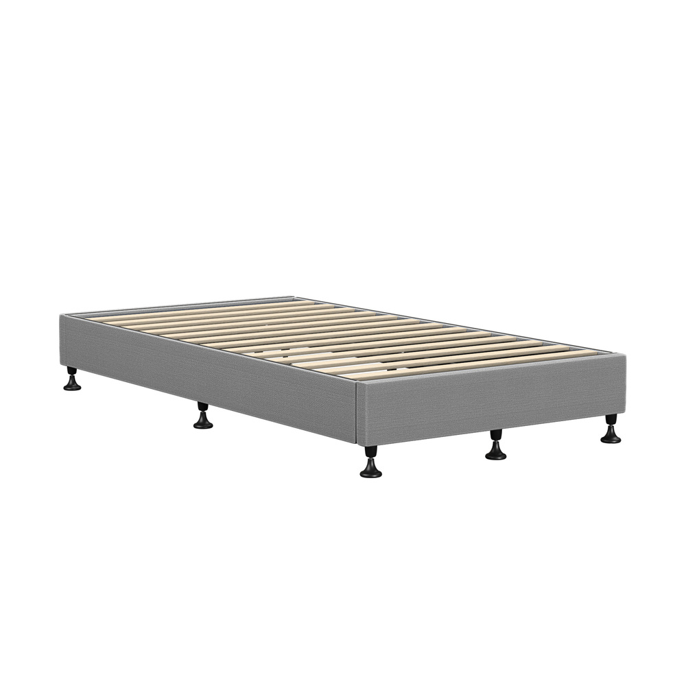 BF-B-ZICO-KS-GY-AB-01 Oikiture Bed Frame King Single Fabric Grey - Image 1