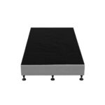 Oikiture Bed Frame King Single Fabric Grey - Image 3