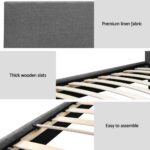 Artiss Bed Frame Single Size Grey NEO - Image 6
