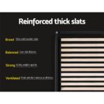 Artiss Bed Frame King Size Gas Lift Base Grey TOKI - Image 5