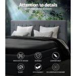 Artiss Bed Frame King Size with 4 Drawers Grey AVIO - Image 5