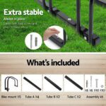 Weisshorn 5 Bike Stand Rack Bicycle Storage Floor Parking Holder Cycling Black - Image 6