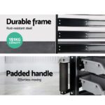 Giantz 90 Storage Bin Rack Stand Double-sided Wheels - Image 5