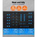 Giantz 54 Storage Bin Rack Wall Mounted Tools - Image 3