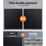 Giantz 54 Storage Bin Rack Wall Mounted Tools - Image 4