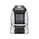 Seamanship 2X Folding Boat Seats Marine Seat Swivel High Back 12cm Padding Black - Image 3