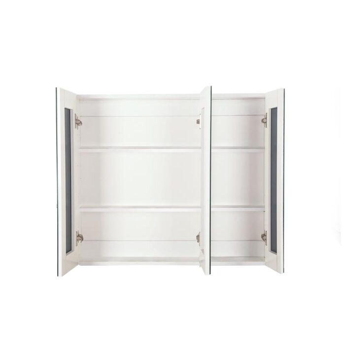Cefito Bathroom Vanity Mirror with Storage Cabinet - White - Image 3