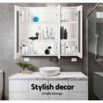 Cefito Bathroom Vanity Mirror with Storage Cabinet - White - Image 5