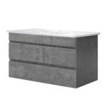Cefito Vanity Unit 915mm with Basin Grey - Image 3