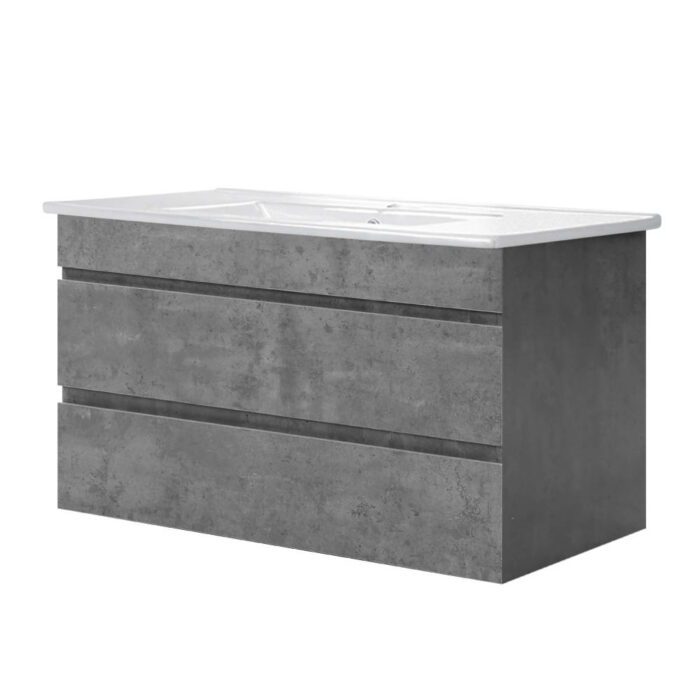 Cefito Vanity Unit 915mm with Basin Grey - Image 3