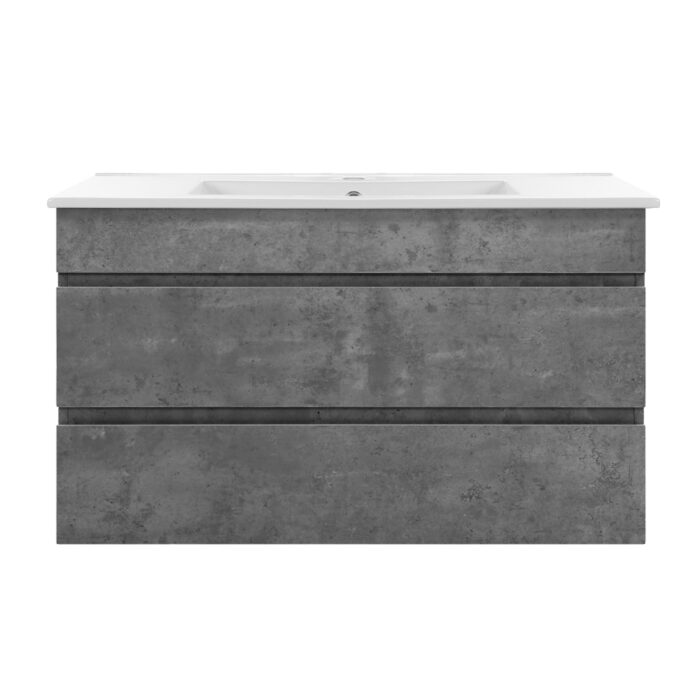 Cefito Vanity Unit 915mm with Basin Grey - Image 5