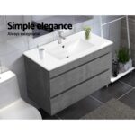 Cefito Vanity Unit 915mm with Basin Grey - Image 6