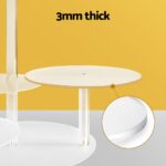 5-Star Chef Cake Stand 5 Tiers Acrylic Holder Display Round Clear Wedding Party - Image 6