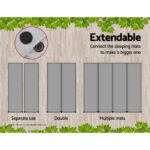 Weisshorn Self Inflating Mattress Camping Sleeping Mat Air Bed Double Set Grey - Image 3