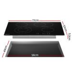 Devanti Electric Ceramic Cooktop 77cm - Image 3