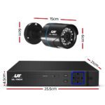 UL-TECH 1080P Security Camera System 4CH DVR with 2 CCTV Bullet Cameras - Image 2