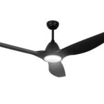 Devanti 64 Inch Ceiling Fan DC Motor w/Light w/Remote - Black - Image 3