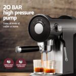 Devanti 20 Bar Coffee Machine Espresso Cafe Maker - Image 4