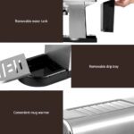 Devanti 20 Bar Coffee Machine Espresso Cafe Maker - Image 6