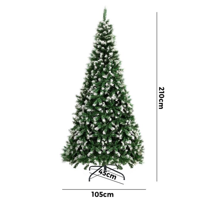 Tinseltown Christmas Tree 2.1M 7FT Snowy Green 1000 tips - Image 6