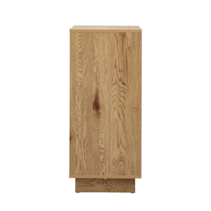 Oikiture 4 Chest of Drawers Storage Cabinet Tallboy Natural Set of 2 - Image 8