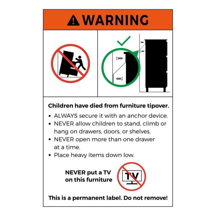 Oikiture 4 Chest of Drawers Storage Cabinet Tallboy Natural Set of 2 - Image 5